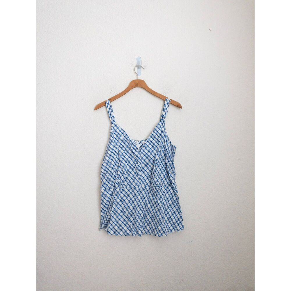 Lewit Sodalite Kasie Check Tank Top size XL - Picture 2 of 6